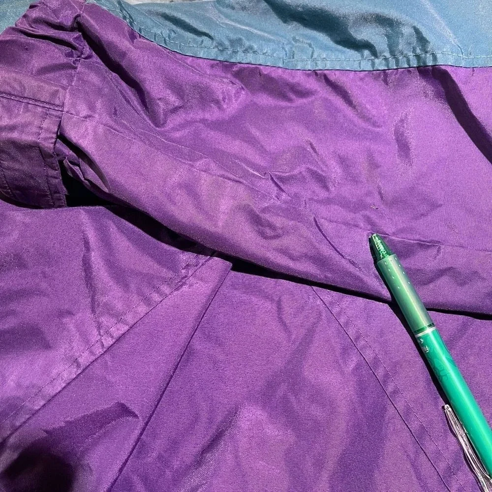 Columbia‎ Williwaw Vintage Ski Jacket XL Purple Green Y2K Colorblock 90s Coat